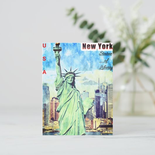 Briefkaart (* Vrijheidsstatus) (Staand voorkant)