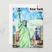 Briefkaart (* Vrijheidsstatus) (Voorkant / Achterkant)