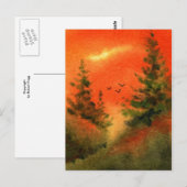 briefkaart "Vroege vogels" (Voorkant / Achterkant)