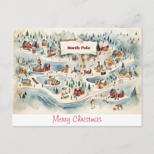  briefkaart Vrolijk kerstfeest (Voorkant)