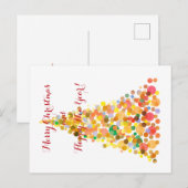 Briefkaart Vrolijk Kerstfeest Gelukkig Nieuwjaar! (Voorkant / Achterkant)