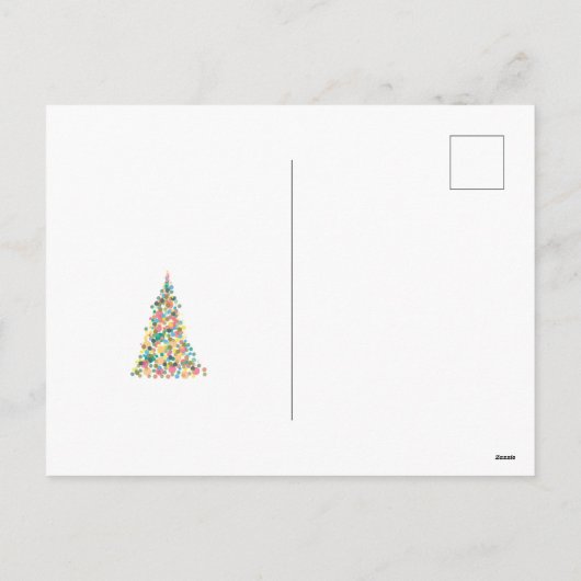 Briefkaart Vrolijk Kerstfeest Gelukkig Nieuwjaar! (Achterkant)