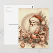 Briefkaart Vrolijk kerstfeest liefde kerstman (Voorkant / Achterkant)