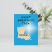 Briefkaart - Vrolijk kerstfeest vanuit Louisiana (Staand voorkant)