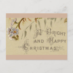 Briefkaart - Vrolijk kerstfeest vergeet ik de nots