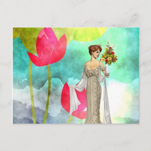 Briefkaart  Vrouw (Voorkant)