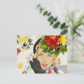 Briefkaart  Vrouw (Staand voorkant)