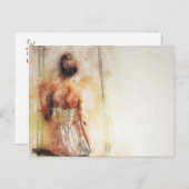 Briefkaart  vrouw (Voorkant / Achterkant)