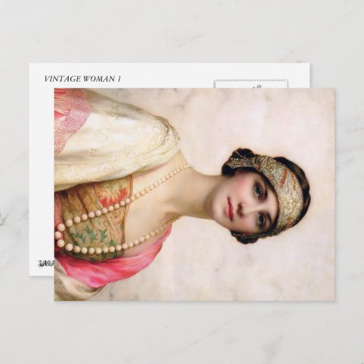 BRIEFKAART VROUW 1 (Voorkant / Achterkant)