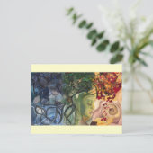 Briefkaart: "Vrouw van het hert" Briefkaart (Staand voorkant)