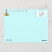 Briefkaart vuurtoren (Achterkant)