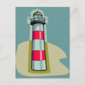 Briefkaart vuurtoren (Voorkant)