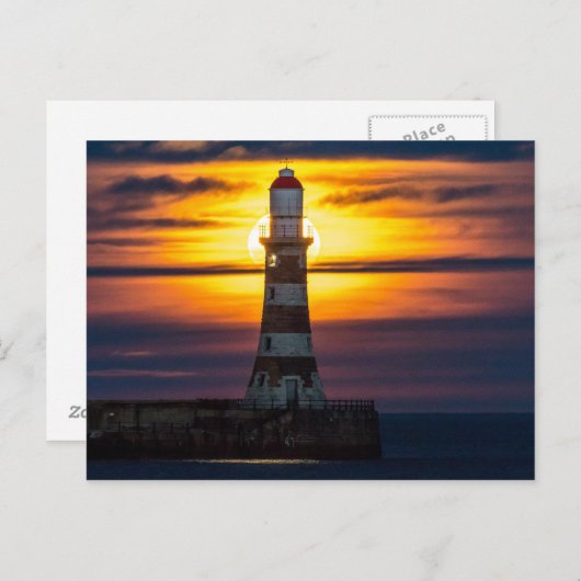 Briefkaart vuurtoren (Voorkant / Achterkant)