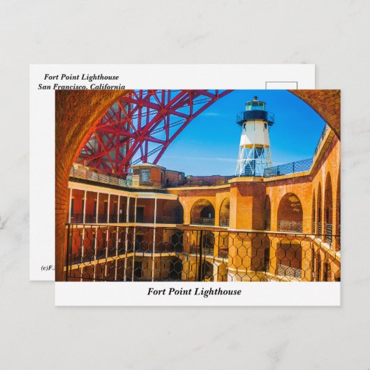 Briefkaart vuurtoren (Voorkant / Achterkant)