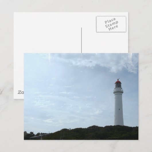 Briefkaart vuurtoren (Voorkant / Achterkant)