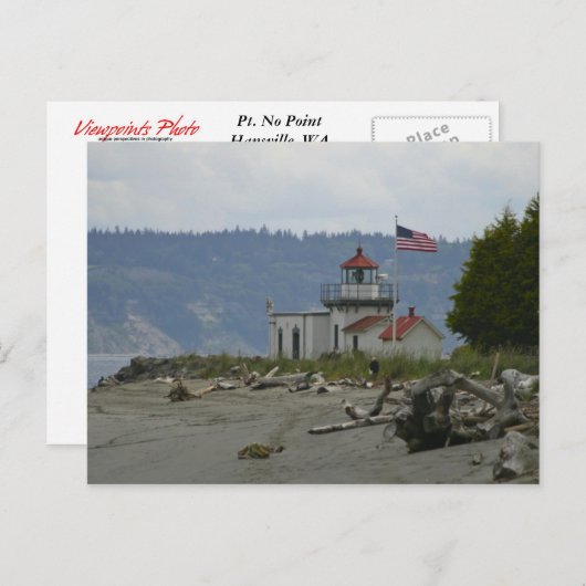 Briefkaart vuurtoren (Voorkant / Achterkant)