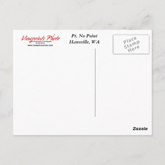 Briefkaart vuurtoren (Achterkant)