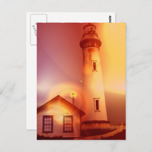  Briefkaart vuurtoren (Voorkant / Achterkant)