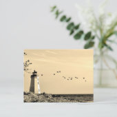 Briefkaart vuurtoren - Bridgeport, CT (Staand voorkant)