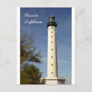 Briefkaart vuurtoren van Biarritz