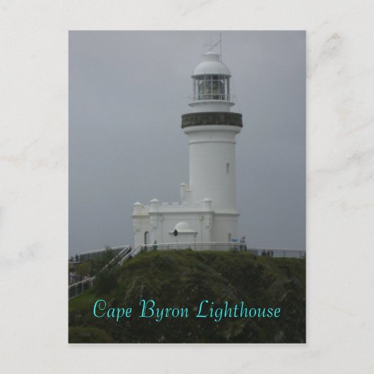 Briefkaart vuurtoren van Cape Byron (Voorkant)