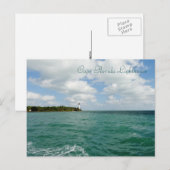 Briefkaart vuurtoren van Cape Florida (Voorkant / Achterkant)
