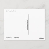 Briefkaart - vuurtoren van Point Arena (Achterkant)