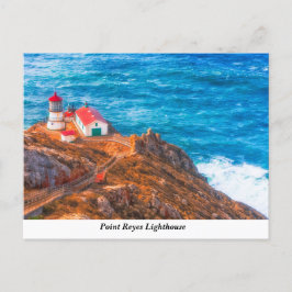 Briefkaart vuurtoren van Point Reyes