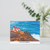 Briefkaart vuurtoren van Point Reyes (Staand voorkant)