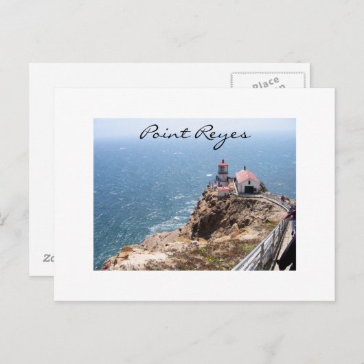 Briefkaart vuurtoren van Point Reyes (Voorkant / Achterkant)
