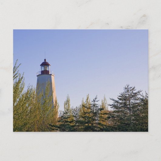 Briefkaart vuurtoren van Sandy Hook III (Voorkant)