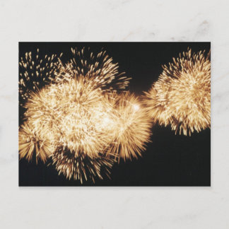 Briefkaart vuurwerk