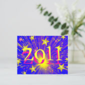 Briefkaart vuurwerk "2011" (Staand voorkant)
