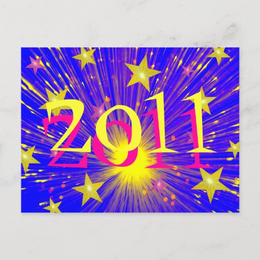Briefkaart vuurwerk "2011" (Voorkant)