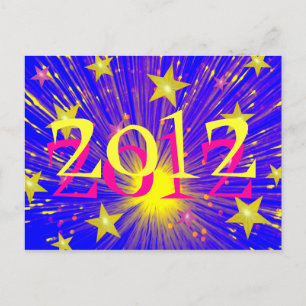 Briefkaart vuurwerk "2012"