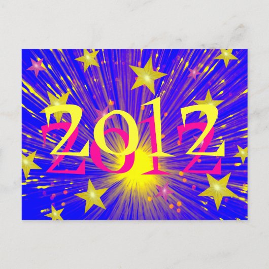 Briefkaart vuurwerk "2012" (Voorkant)