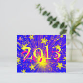 Briefkaart vuurwerk "2013" (Staand voorkant)