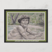 Briefkaart w orig. kunst, ouder uit het Amazon reg (Voorkant)