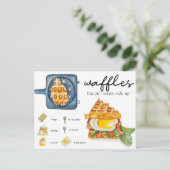 Briefkaart - Waffle (Staand voorkant)