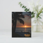 Briefkaart: Waikoloa Sunset #1 Briefkaart (Staand voorkant)