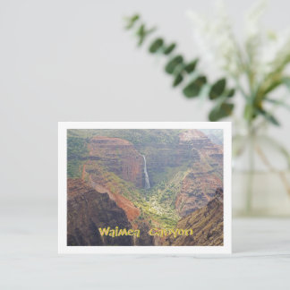 BRIEFKAART, WAIMEA CANYON/WATERFALLS, KAUAI, HAWAI BRIEFKAART