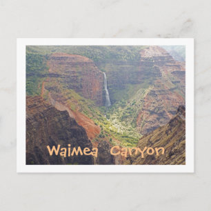 BRIEFKAART, WAIMEA CANYON/WATERFALLS, KAUAI, HAWAI BRIEFKAART