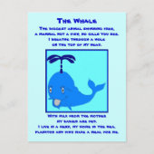 Briefkaart walvisgedicht (Voorkant)