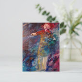 briefkaart "Wandelen op het water" (Staand voorkant)