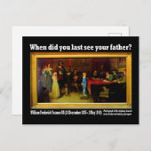 Briefkaart: "Wanneer heb je je vader voor het laat Briefkaart (Voorkant / Achterkant)