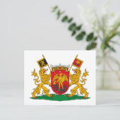 Briefkaart wapenstilstand in Brussel (Staand voorkant)