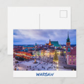 Briefkaart Warschau (Voorkant / Achterkant)