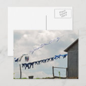 Briefkaart wasdag (Voorkant / Achterkant)