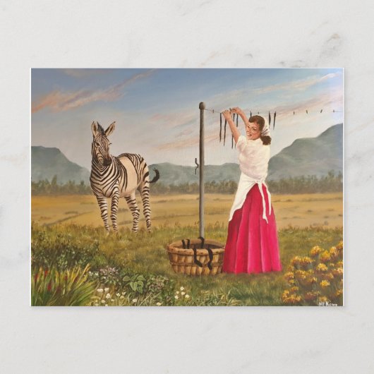 Briefkaart wasdag (Voorkant)