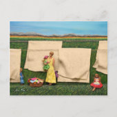 Briefkaart wasgoed (Voorkant)